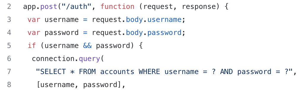 Example Exploitable Code