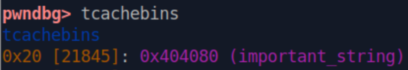 Fake Chunk in TCache Bin