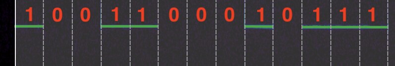 Inspectrum View of Garage Door Signal